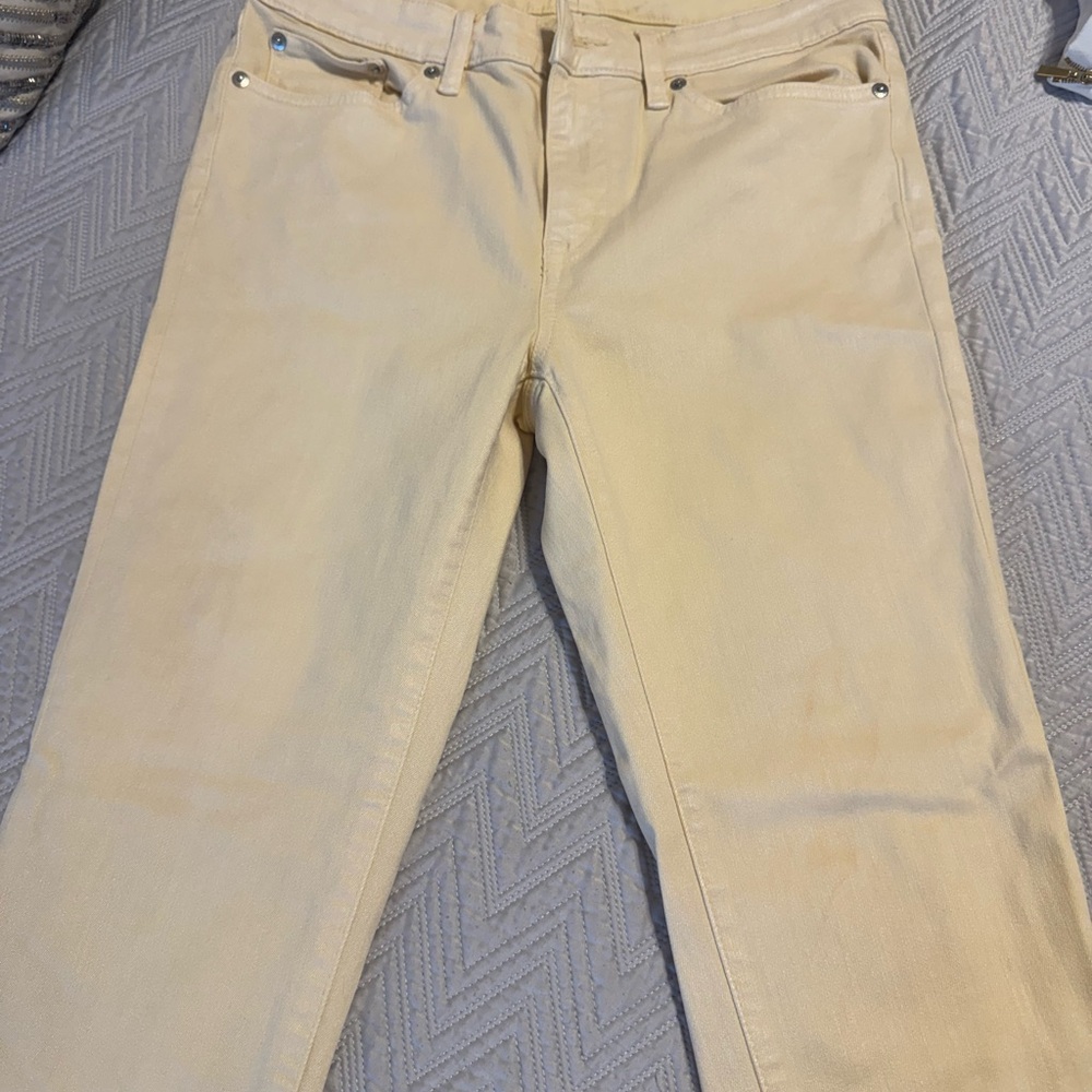 Ralph Lauren Gold Cream Denim Jeans